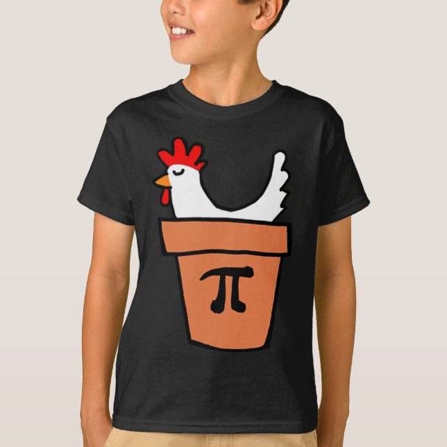 Chicken Pot Pie Funny Math Lover Pun Pi Day Studen T-Shirt (Front)
