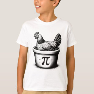 Chicken Pot Pie Funny Math Pun Chicken Pot Pi Day  T-Shirt