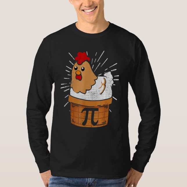Chicken Pot Pie  Math pun Chicken Pot Pi T-Shirt (Front)