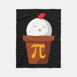 Chicken Pot Pie Pi Day T Shirt Math Teachers Gift Fleece Blanket