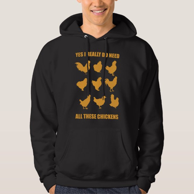 Chicken Poultry Hoodie (Front)
