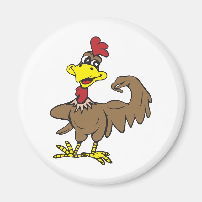 Chicken Power!  Customisable! Magnet (Front)