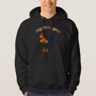 Chicken Professional Chaser Funny Chicken Farm Far Hoodie