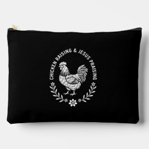 Chicken Raising & Jesus Praising Accessory Pouch