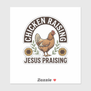 Chicken Raising Jesus Praising Vintage Farm Shirt_