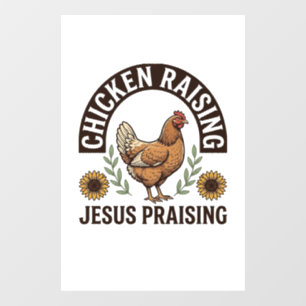 Chicken Raising Jesus Praising Vintage Farm Shirt_