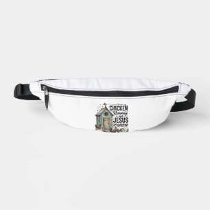 Chicken Raising Jesus Praising Vintage Farm Shirt Bum Bags