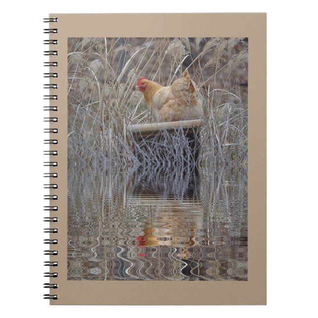Chicken Reflections Spiral Notebook (Front)