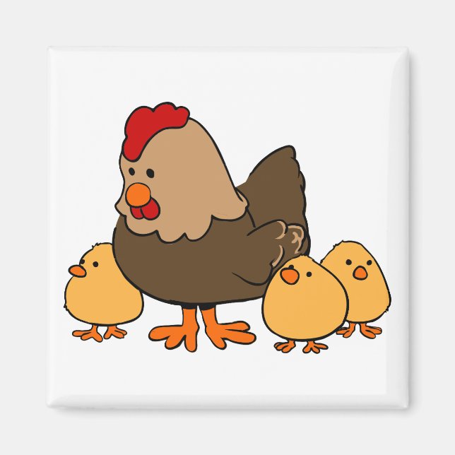 Chicken Refrigerator Magnet (Front)