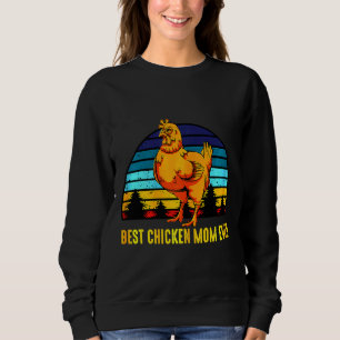 Chicken Retro Poultry Farmer   Sweatshirt