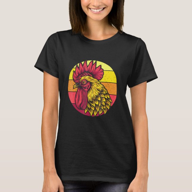 Chicken Retro T-Shirt (Front)