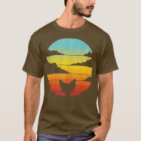 Chicken Retro Vintage 60s 70s Sunset Farm Poultry