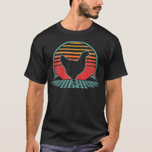 Chicken Retro Vintage 80s Style Farm Animal Lover T-Shirt
