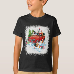 Chicken Riding Red Truck Funny Merry Christmas Chi T-Shirt