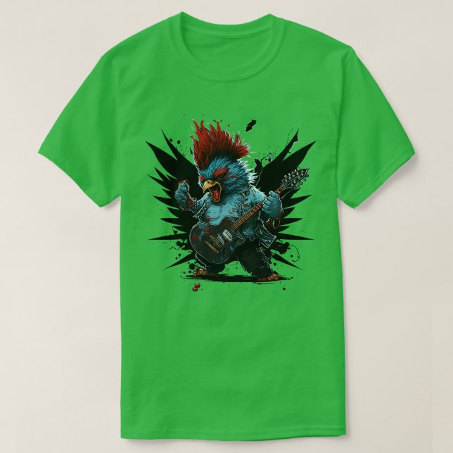 Chicken Rocker 10 T-Shirt (Design Front)