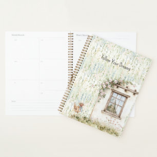 Chicken Romantic House Window Floral Planner