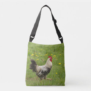 chicken, rooster, animal, bird, farm, agriculture, crossbody bag