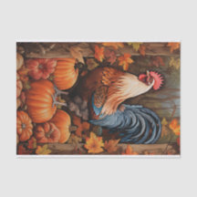 Chicken Rooster Art Vintage Decoupage Ephemera
