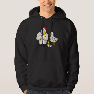Chicken Rooster Baby Duck Farmer Backyard Farming Hoodie
