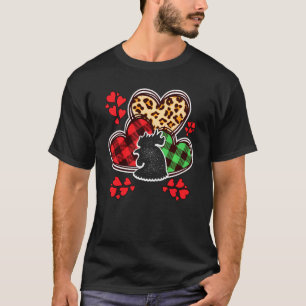 Chicken Rooster Hen Hearts Happy Valentine Love Re T-Shirt