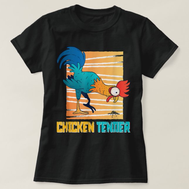 Chicken Sandwich Shirt Funny Will Work For Chicken (Design Front)