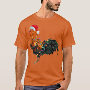 Chicken Santa Christmas Tree Funny Chicken Lover C T-Shirt