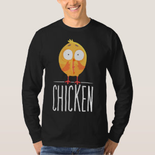 Chicken Scared Chicken  Illustration   T-Shirt