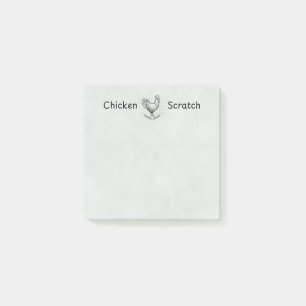 Chicken Scratch Post-It Notes Chicken Lady