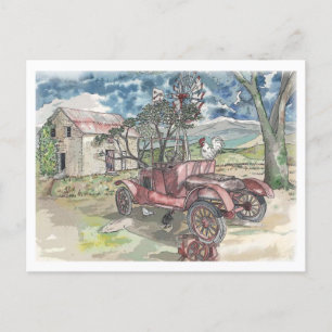 Chicken Scratch Postcard