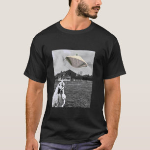 Chicken Selfie Alien Ship Farm Confused Take A Tri T-Shirt