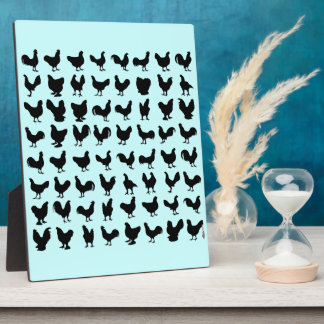 Chicken Silhouettes Plaque