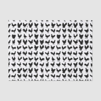 Chicken Silhouettes Tissue Paper