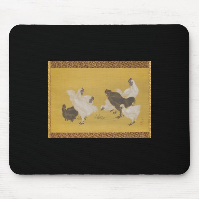 Chicken Silkie Silky Design Art  Mouse Pad (Front)