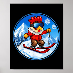 Chicken Ski  Poster