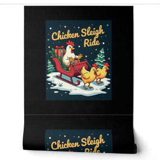 Chicken Sleigh Ride Wallpaper