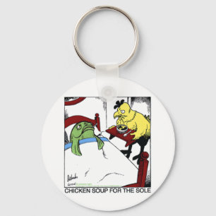 Chicken Soup 4 Sole Funny Fish/Chicken Gifts Tees Key Ring