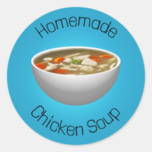 Chicken Soup Classic Round Sticker