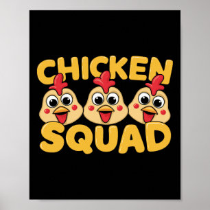 Chicken Squad Design For Chicken Lover Stuff Kids Poster