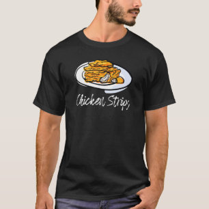 Chicken Strips Fried Tenders Wings Fingers Kids Fo T-Shirt