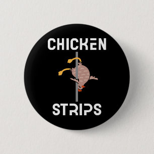 Chicken Strips Funny Dancing Chicken Bbq Byrbeque 6 Cm Round Badge