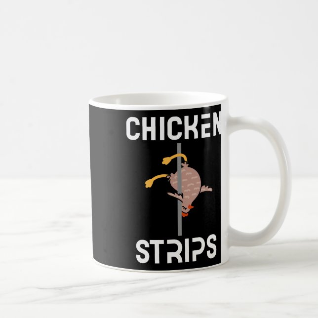 Chicken Strips Funny Dancing Chicken Bbq Byrbeque  Coffee Mug (Right)