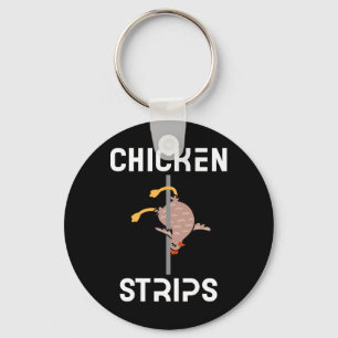 Chicken Strips Funny Dancing Chicken Bbq Byrbeque  Key Ring