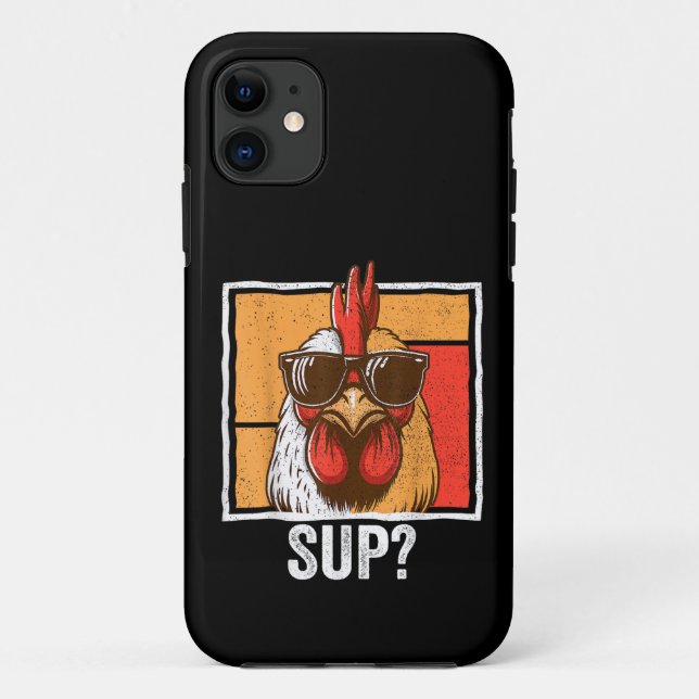 Chicken Sunglasses Animal Farm Funny For Farmer Case-Mate iPhone Case (Back)