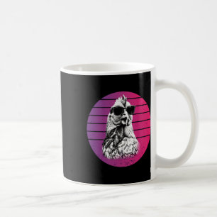 Chicken Sungles Cool Sketch Feathers Humour Animal Coffee Mug