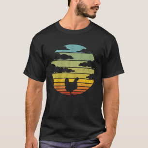 Chicken Sunset Vintage Farm Animal T-Shirt