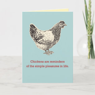 Chicken sympathy card