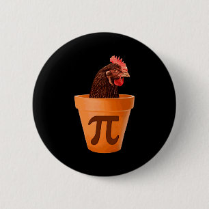 Chicken T And I Dont Care  6 Cm Round Badge