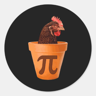 Chicken T And I Dont Care  Classic Round Sticker