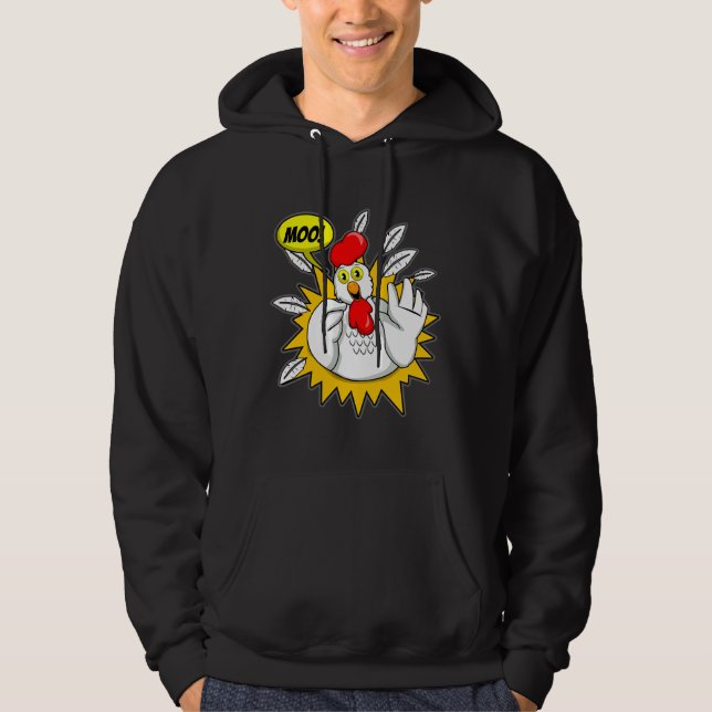 Chicken T Moo Chicken   Hoodie (Front)