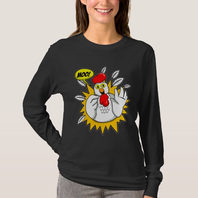 Chicken T Moo Chicken   T-Shirt (Front)